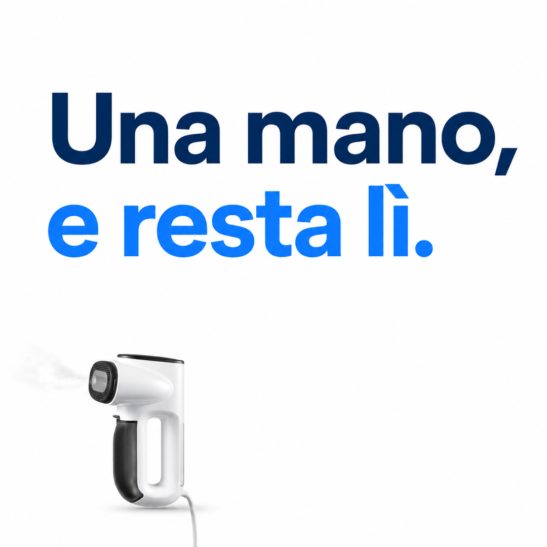 Con una mano sola: lo stiratore a vapore NMY