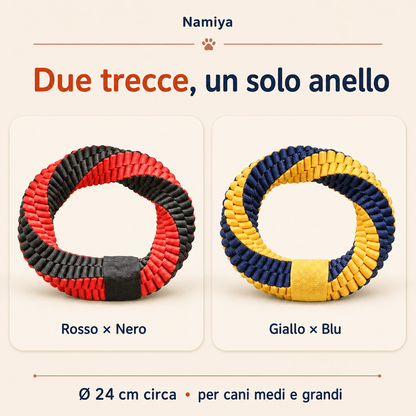 I due colori disponibili: Rosso × Nero a sinistra, Giallo × Blu a destra
