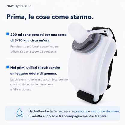 I due limiti dichiarati apertamente: 200 ml pensati per corse di 5-10 km e un leggero odore di gomma nei primi utilizzi, con il rimedio